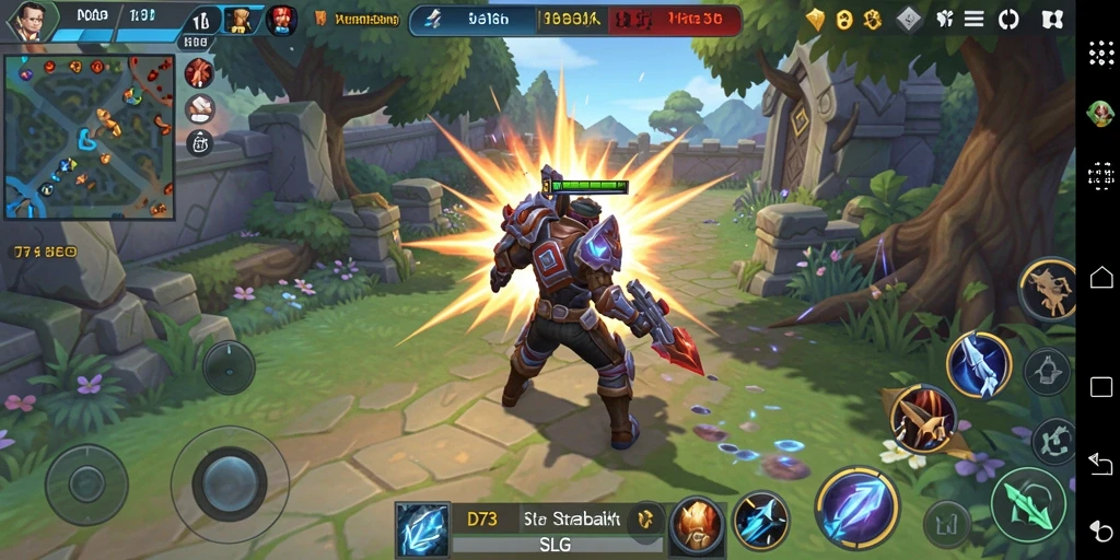 Tampilan gameplay D73 yang seru dan dinamis.