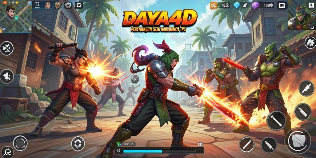 Tampilan aksi seru dalam gameplay DAYA4D yang mendebarkan.