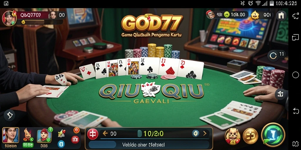 Tampilan gameplay QiuQiu yang menegangkan dan menarik.