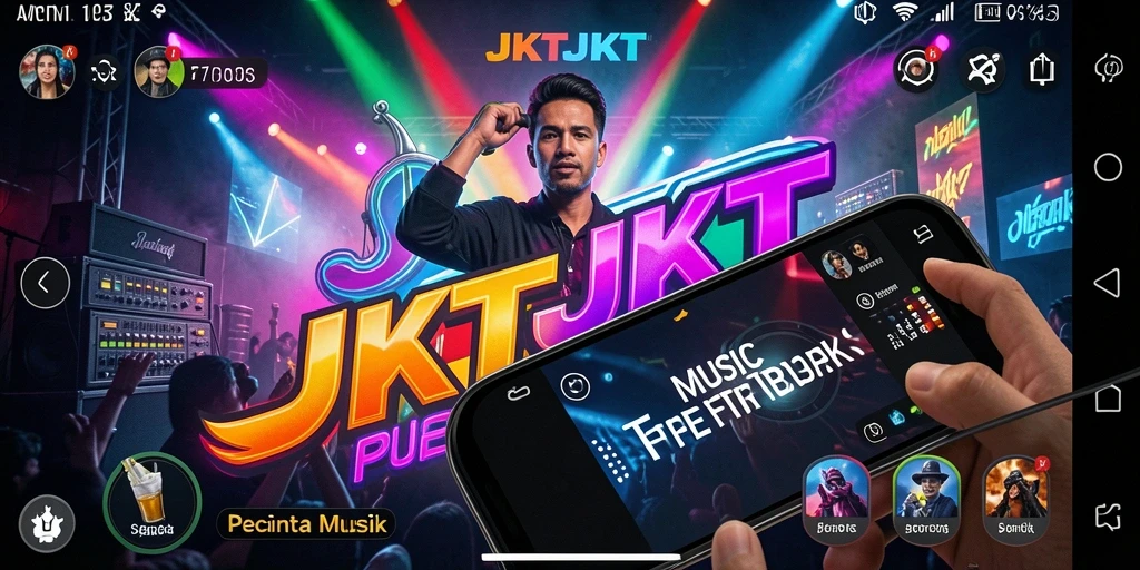 Tampilan gameplay JKTJKT yang menarik dan penuh warna.