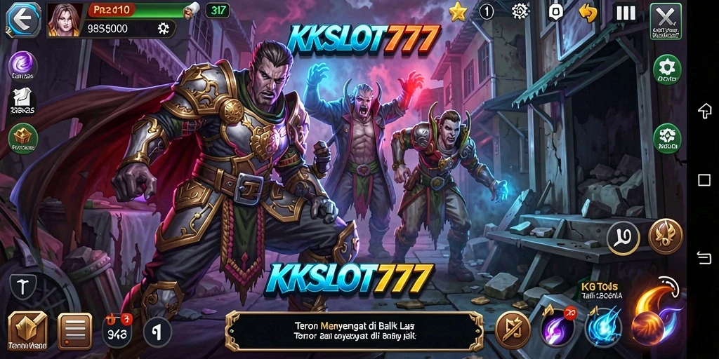 Screenshot KKSLOT777 menampilkan suasana game yang mencekam dan menakutkan.