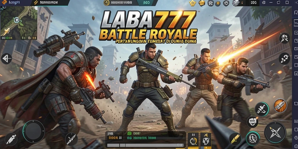 Screenshot LABA777 dengan aksi Battle Royale yang mendebarkan.