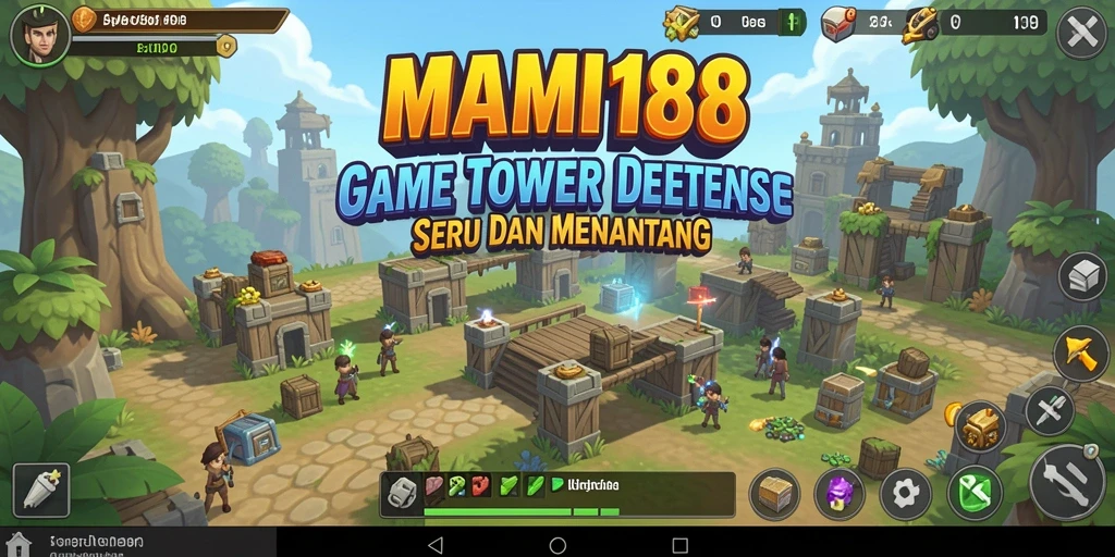 Tampilan gameplay MAMI188 yang seru dalam Tower Defense.