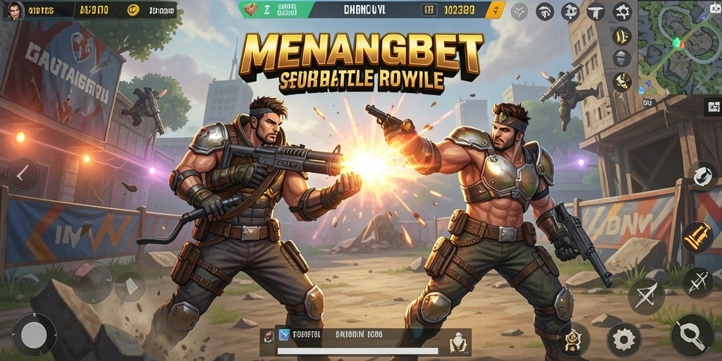 Tampilan mendebarkan dari pertempuran di MENANGBET dengan pemain yang bertarung.