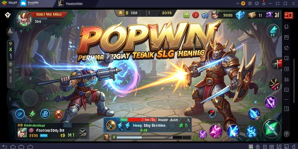 Tampilan utama gameplay POPWIN dengan aksi strategis yang memukau.