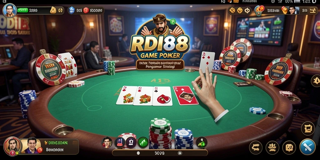 Tampilan gameplay poker RDI88 yang menarik dan seru.