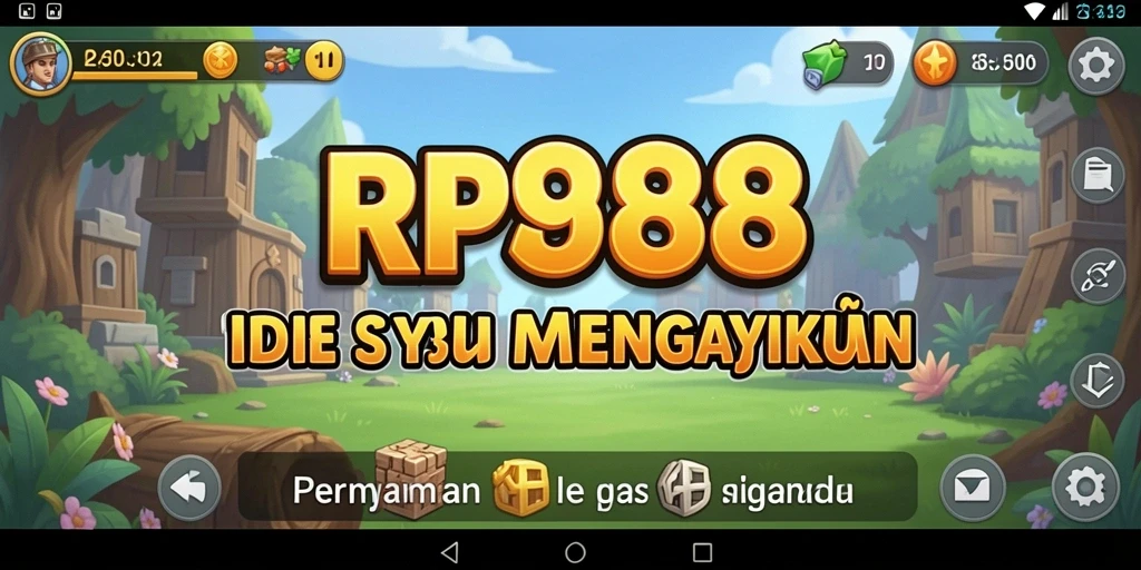 Tangkapan layar utama RP888 menampilkan gameplay yang menarik dan menawan.