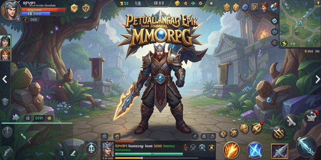 Tampilan gameplay RPVIP1 yang mengasyikkan dalam dunia MMORPG.