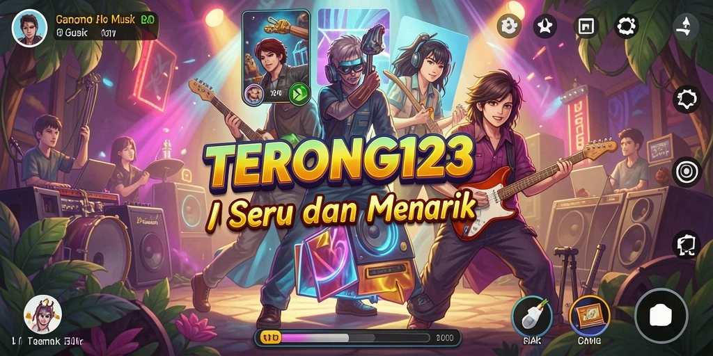 Tampilan gameplay menarik di game musik TERONG123.