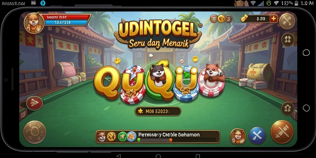 Tampilan gameplay QiuQiu yang menegangkan dan seru.