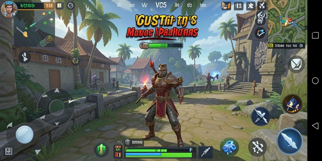 Tampilan gameplay VC55 dengan aksi strategi yang seru dan mendebarkan.